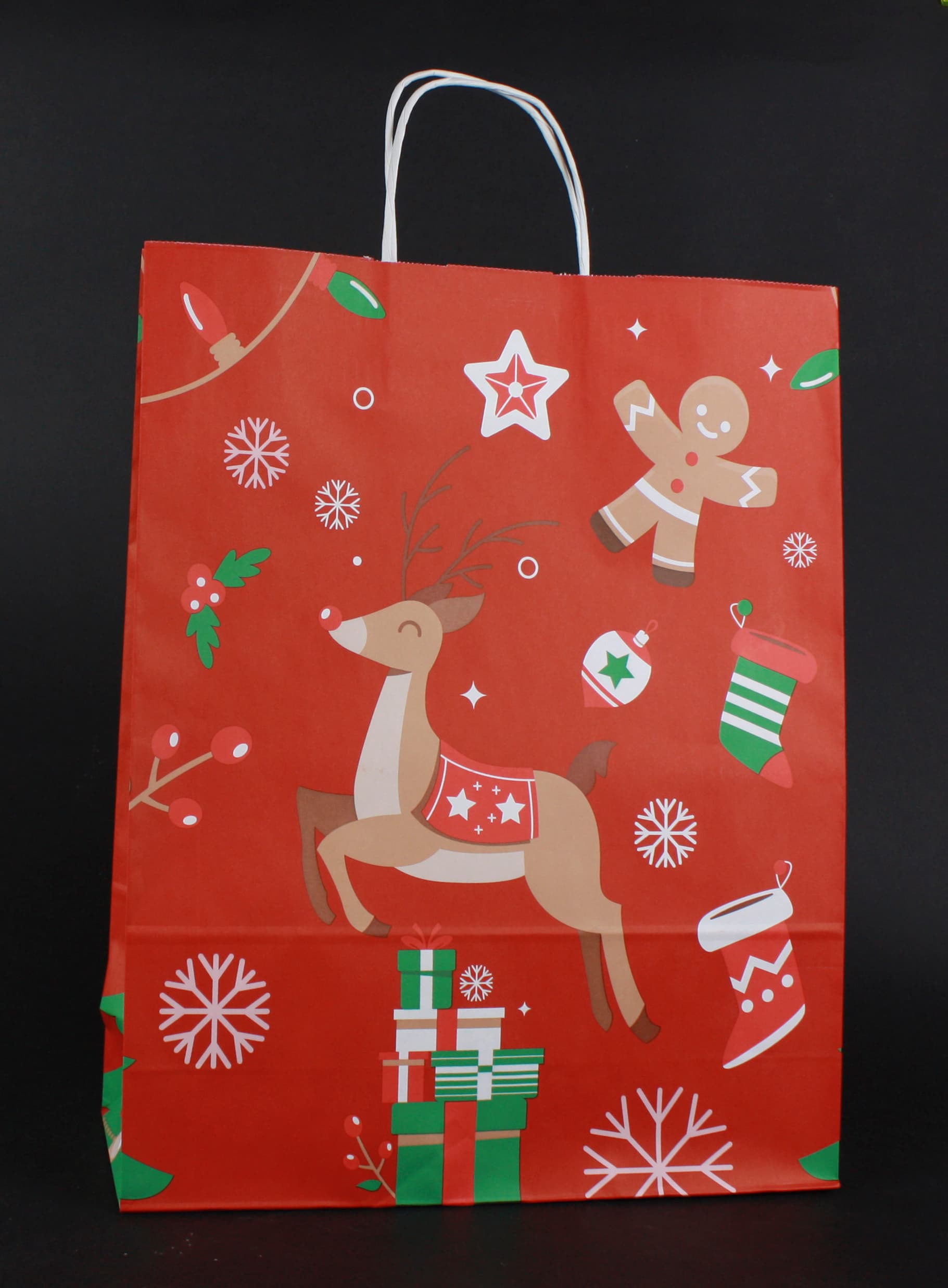 Papírová taška s krouceným držadlem 32×12×41 cm